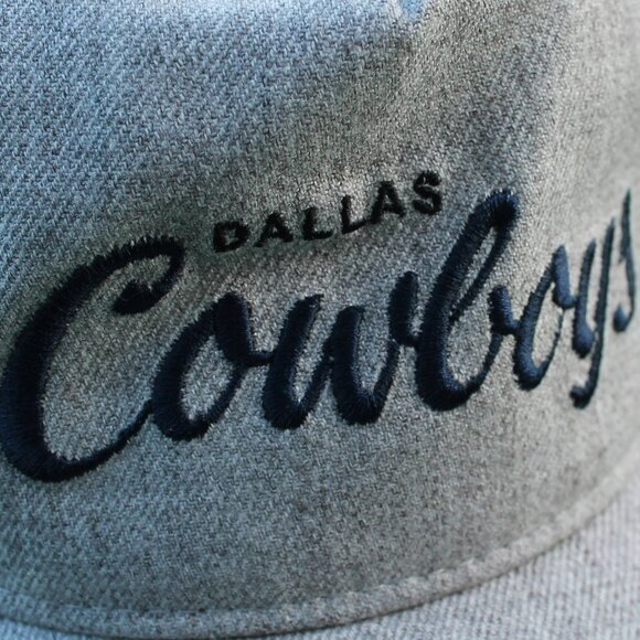 💙🏈Dallas Cowboys Gray Script Old Golfer Snapback NFL Throwback "Vintage Look" - Picture 5 of 5